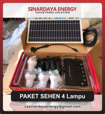 JUAL Paket PLTS SHS Solar Home System 100wp atau 1000 watt Untuk Rumah