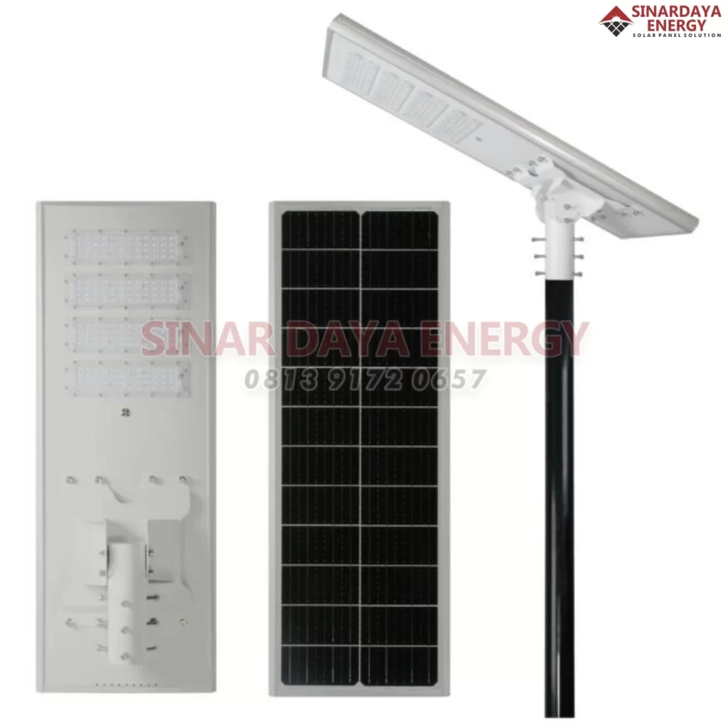 lampu jalan tenaga surya 80watt all in one